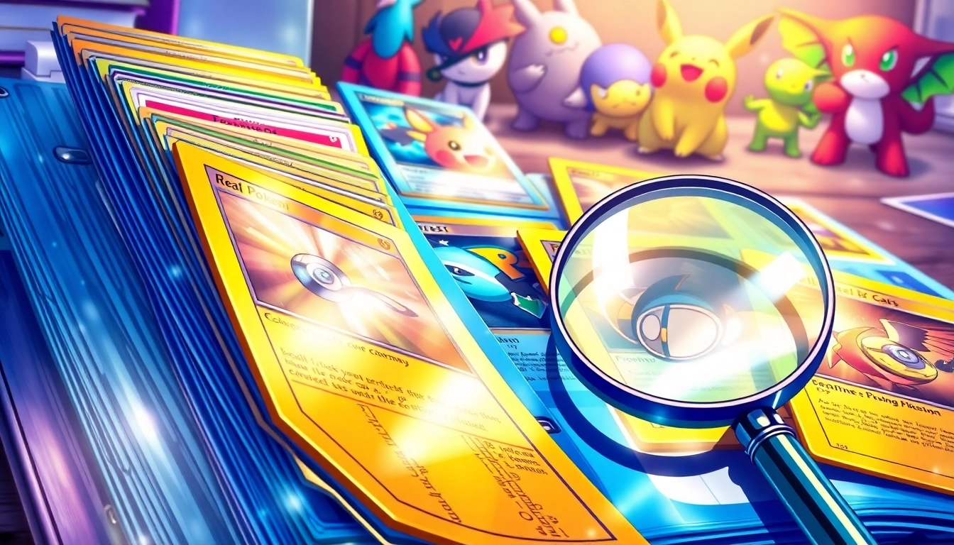 Explore authentic Real Pokemon cards showcased in a vibrant collection, emphasizing their details.