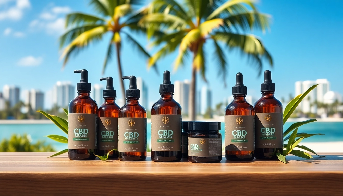 Engaging cbd miami product display showcasing vibrant wellness in a modern Miami setting.